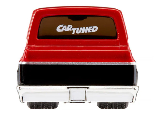 1987 Chevrolet C10 Pickup Truck Red Metallic and Black "Customs" Series 2 Diecast Model Car by CarTuned
