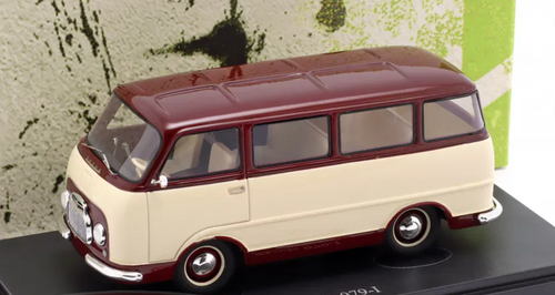 1/43 AutoCult 1956 Skoda 979-I (Dark Red & Ivory) Car Model