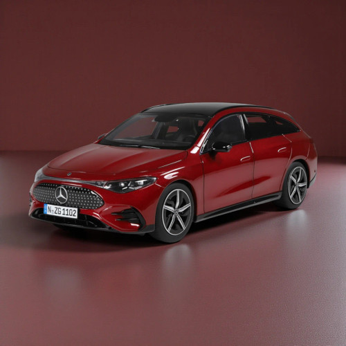 1/18 NZG Mercedes-Benz CLA Shooting Brake with EQ Technology (Patagonia Red) Diecast Car Model