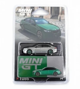 CHASE CAR 1/64 Mini GT BMW M5 (G90) (Chrome Silver with Green Wheels) Car Model
