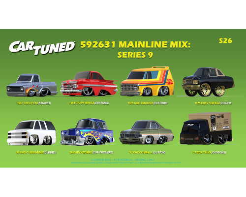 1/64 CarTuned 8-Car Set Series 9 Mainline Assortment of 8 Styles