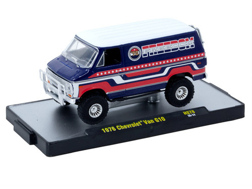 1/64 M2 Machines 1976 Chevrolet Van “Freedom Eddition” (Red) Diecast Car Model