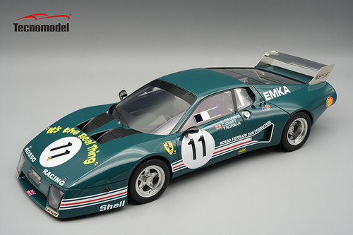 1/18 Tecnomodel Ferrari 512BB/LM Silverstone 6h 1980 Rosso Ltd. car #11 7° place Driver:  S. O'Rourke - C. Craft - V. Norman Limited Edition Car Model