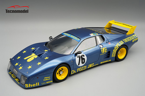 1/18 Tecnomodel Ferrari 512BB/LM Le Mans 24h 1980 C.Pozzi - JMS Racing car #76 10° place Driver:   J. Xhenceval - P. Dieudonné - H. Regout Car Model