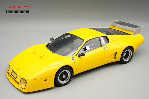 1/18 Tecnomodel Ferrari 512 BB/LM 1979 Press Version Yellow Limited Edition Car Model