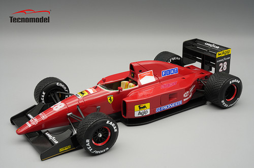 1/18 Tecnomodel Ferrari F92A 1992 Spain GP Driver: Ivan Capelli Raining Race Car Model
