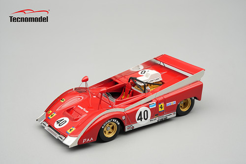 1/43 Tecnomodel Ferrari 712 Can Am Watkins Glen 1972 Car #40 Team NART  Driver: J.P. Jarier Car Model