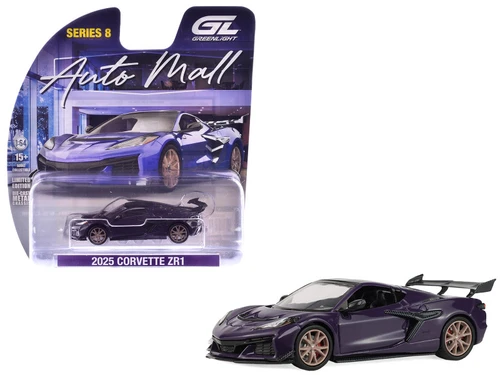 1/64 Greenlight 2025 Chevrolet Corvette ZR1 Convertible (Hysteria Purple Metallic) Diecast Car Model