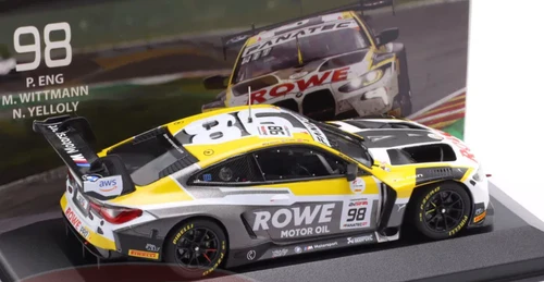 1/43 Minichamps 2023 BMW M4 GT3 #98 Winner 24h Spa Rowe Racing Philipp Eng, Marco Wittmann, Nick Yelloly Diecast Car Model