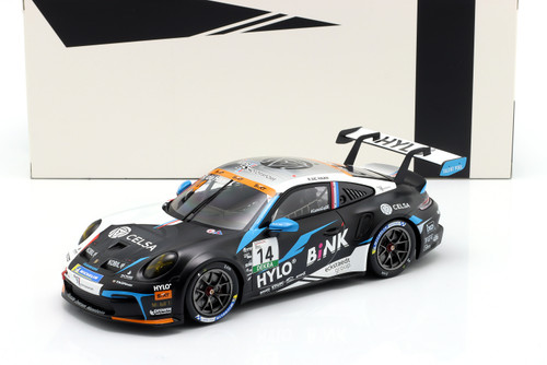 1/18 Ixo 2024 Porsche 911 GT3 Cup #14 Winner Oschersleben Porsche Cup Team75 Bernhard Robert de Haan Diecast Car Model