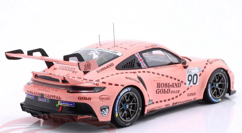 1/18 Ixo 2023 Porsche 911 GT3 Cup #90 2nd Brands Hatch Porsche Carrera Cup GB Century Motorsport Josh Malin Diecast Car Model