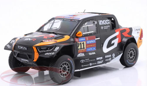 1/18 Ixo 2025 Toyota GR DKR Hilux Evo #211 2nd Rallye Dakar Toyota Gazoo Racing Henk Lategan, Brett Cummings Diecast Car Model