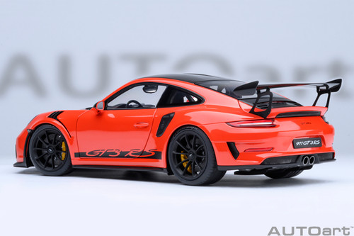 1/18 AUTOart Porsche 911 (991.2) GT3 RS Weissach Package (Lava Orange) Car Model