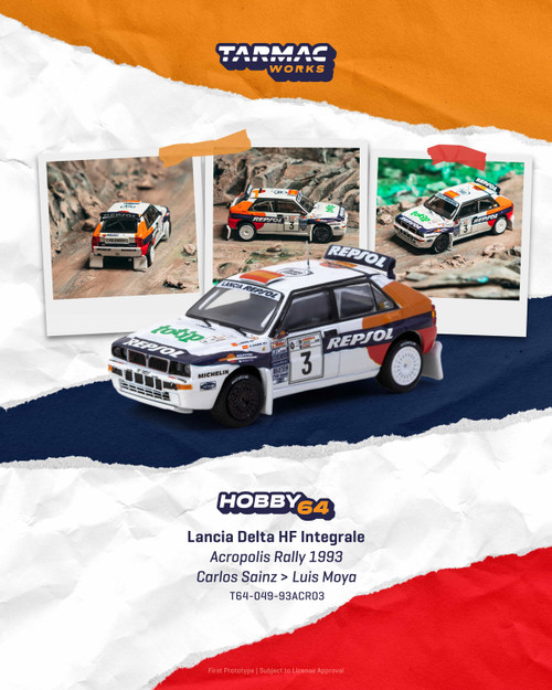 1/43 Lancia Delta HF Integrale EVO No.1 Rally Monte Carlo 1993