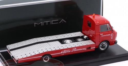 1/43 Mitica 1977 Alfa Romeo A12 (F12) Tow Truck Soccorso Stradale (Red) Car Model