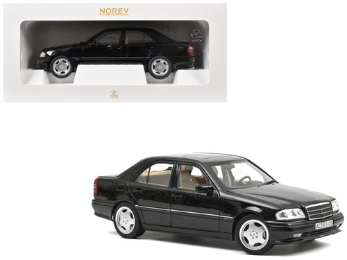 1/18 Norev 1993 Mercedes-Benz C-Class AMG C36 (W202) (Obsidian Black Metallic) Diecast Car Model