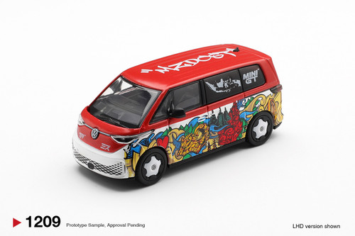 CHASE CAR 1/64 Mini GT Volkswagen ID. Buzz Prototype Rainbow