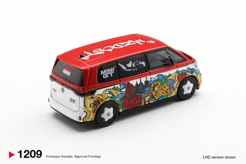 CHASE CAR 1/64 Mini GT Volkswagen ID. Buzz Prototype Rainbow
