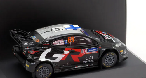 1/43 Ixo 2024 Toyota GR Yaris Rally1 Hybrid #69 Rallye Sweden Toyota Gazoo Racing WRT Kalle Rovanperä, Jonne Halttunen Car Model