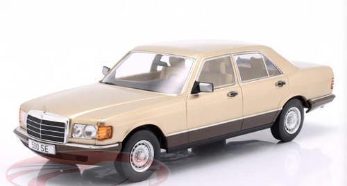 1/18 ModelCarGroup 1979 Mercedes-Benz S-Class (W126) (Beige Metallic) Diecast Car Model
