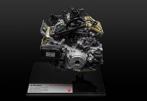 1/4 Pocher Ducarti Panigale V2 Superquadro Engine Model Kit