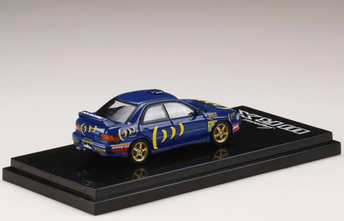 1/64 Hobby Japan Subaru Impreza WRX (GC8) STi Version Ⅱ Sports Blue Diecast Car Model