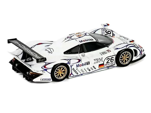 Porsche 911 GT1 #26 Allan McNish - Stephane Ortelli - Laurent Aiello "Porsche AG" Winner "24 Hours of Le Mans" (1998) 1/64 Diecast Model Car by Trends Hobby