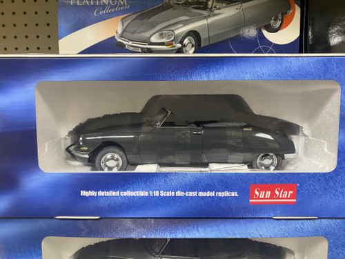 1/18 Sunstar Citroen 19 Open Convertible (Grey) Diecast Car Model