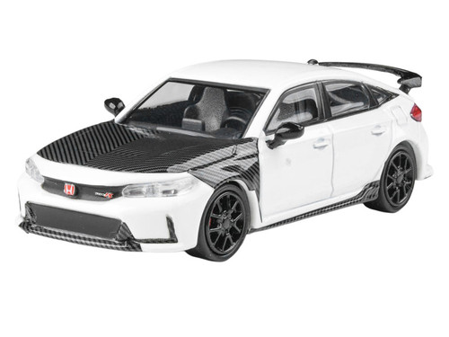 1/64 Paragon 2025 Honda Civic Type R FL5 (White with Carbon Parts) Diecast Car Model