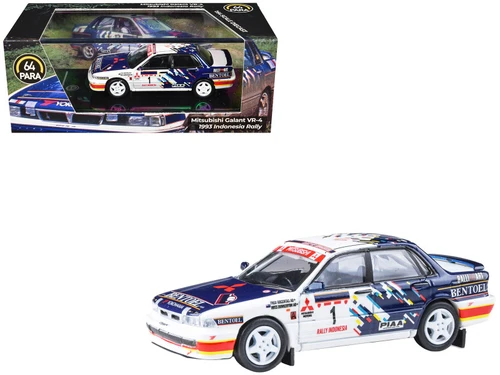 1/64 Paragon 1993 Mitsubishi Galant VR-4 Indonesia Rally #1 Diecast Car Model