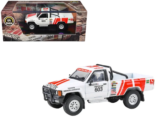 1/64 Paragon 1993 Toyota Hilux Roof of Africa Toyota Dealer Team #603 Diecast Car Model