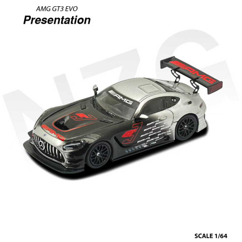 1/64 Kiloworks Mercedes AMG GT3 Evo II Presentation Diecast Car Model