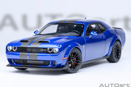 1/18 AUTOart 2022 Dodge Challenger SRT Jailbreak (Indigo Blue) Car Model