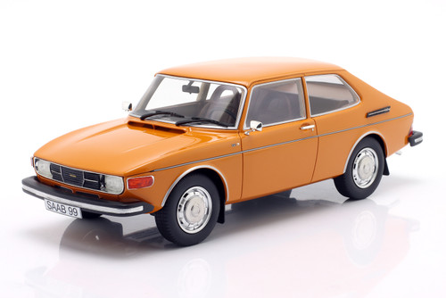 1/18 Cult Scale Models 1975 Saab 99 Combi Coupe (Indian Yellow Orange) Car Model