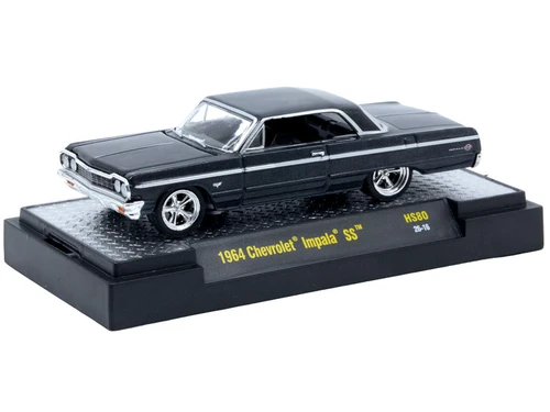 1/64 M2 Machines 1964 Chevrolet Impala Hard Top (Daytona Blue Metallic) Diecast Car Model