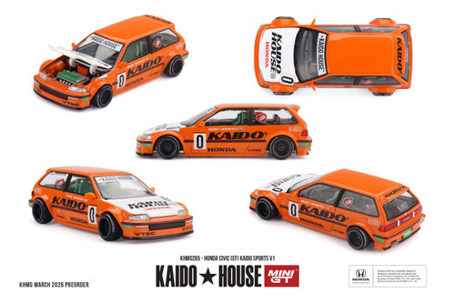 1/64 Kaido House Honda Civic (EF) Kaido Sports V1 #0 (Orange