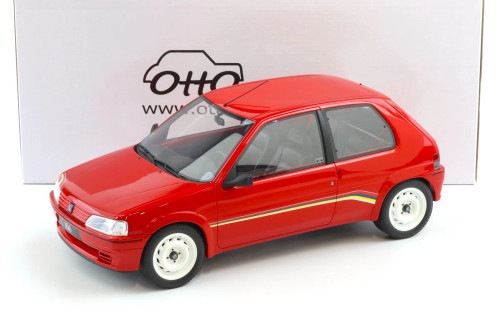 1/12 OTTO 1993 Peugeot 106 Ph.1 (Rallye Red) Car Model
