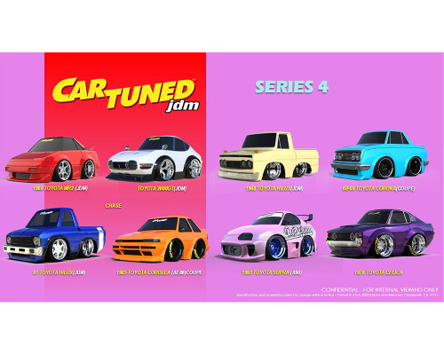 8-Car Set 1/64 CarTuned JDM Tuners Series 4 Assortment