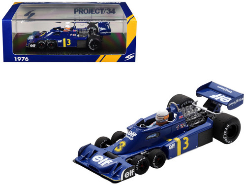 1/43 Spark 1976 Formula 1 Tyrrell P34 #3 5th Dutch GP Jody Scheckter Car Model