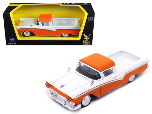 1/18 Road Signature 1957 Ford Ranchero Pickup (Orange & White