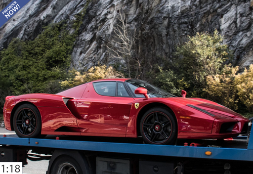 1/18 BBR Ferrari Enzo (F1 2007 Red with Red Trim Wheels) Full Open Diecast Model with Standard Package