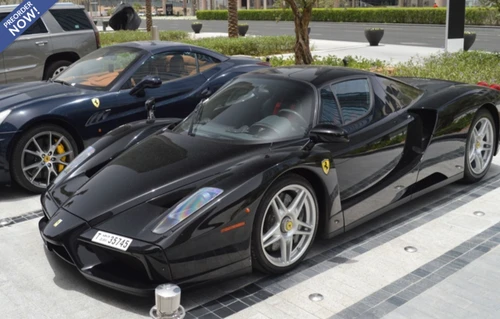 1/18 BBR Ferrari Enzo Convertible (Nero DS Black with Silver Wheels) Full Open Diecast Model with Standard Package