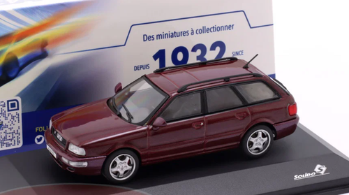 1/43 Solido 1995 Audi RS2 Avant (Ruby Red) Diecast Car Model