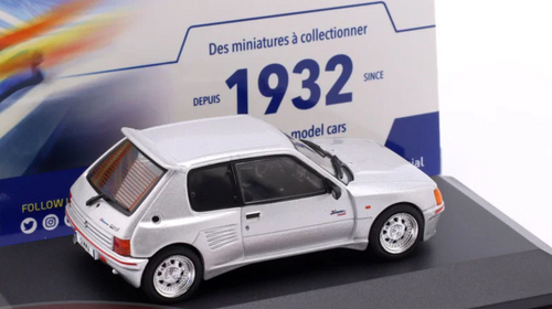 1/43 Solido 1992 Peugeot 205 Dimma Gris Future Silver Grey Diecast Car Model