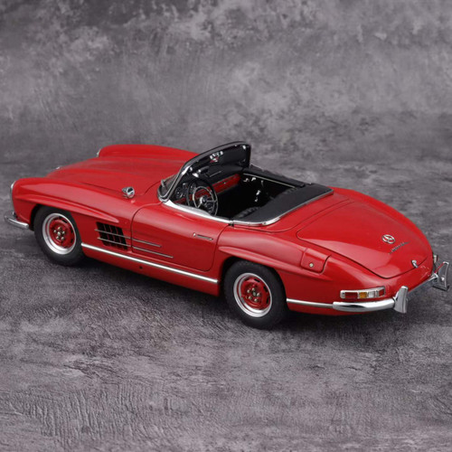 1/18 CMC 1957-1963Mercedes-Benz 300 SL W198 Roadster (Red with Black Interior & Functional Side Windows) Diecast Car Model