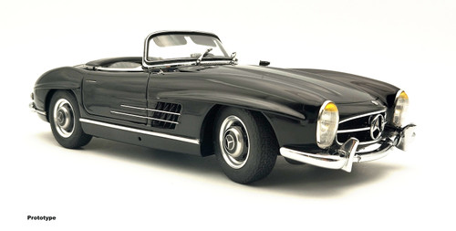 1/18 CMC Mercedes-Benz 300 SL W198 (Black) with Functional Side Windows Diecast Car Model