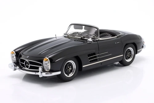 1/18 CMC Mercedes-Benz 300 SL W198 (Black) with Functional Side Windows Diecast Car Model