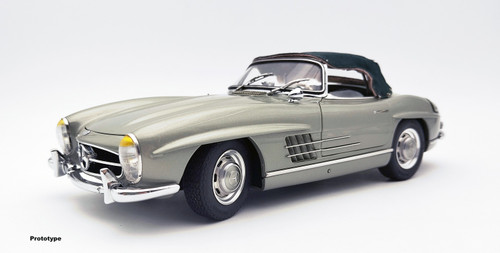 1/18 CMC Mercedes-Benz 300 SL W198 (Light Green) with Functional Soft Top Roof Diecast Car Model