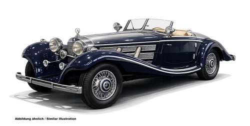 1/18 CMC Mercedes Benz 500K Spezial Roadster (Blue) Diecast Car Model