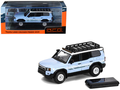 1/64 GCD 2024 Toyota Land Cruiser Prado LHD 4×4 Off Road (Blue) Diecast Car Model